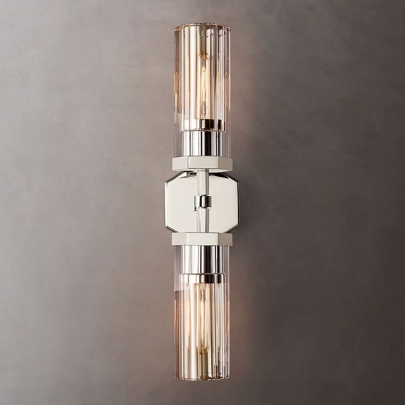 Lambert Hexagonal Linear Wall Lamp (short) chandeliers for dining room,chandeliers for stairways,chandeliers for foyer,chandeliers for bedrooms,chandeliers for kitchen,chandeliers for living room Rbrights   