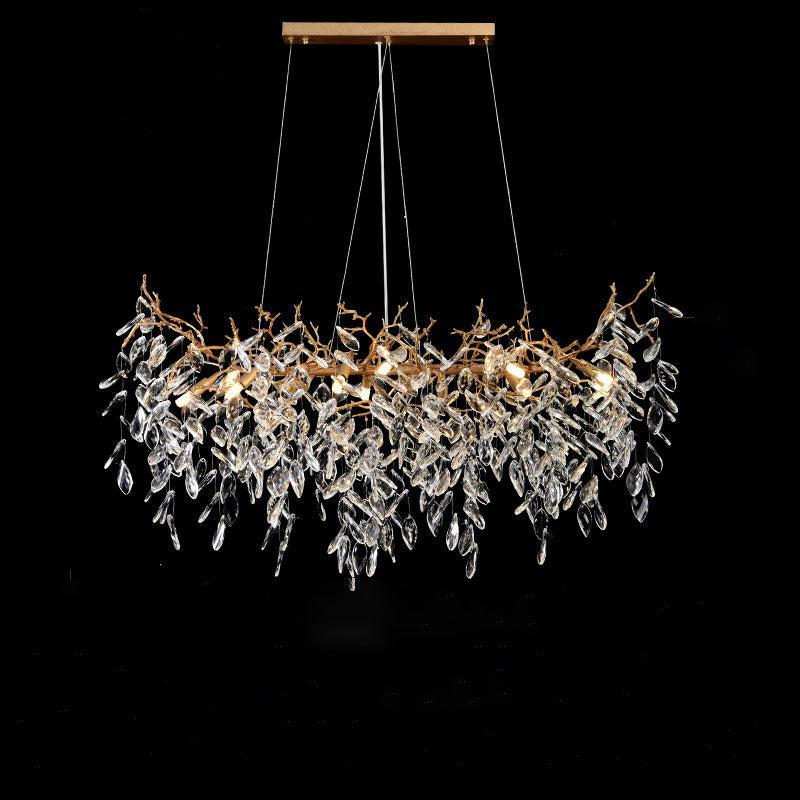 Lola Gold Contemporary Crystal Hanging Lighting Fixture For Dining Room chandeliers for dining room,chandeliers for stairways,chandeliers for foyer,chandeliers for bedrooms,chandeliers for kitchen,chandeliers for living room Rbrights   