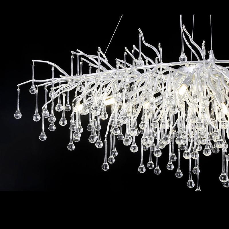 Lola Modern Raindrop Tree Branch Crystal Chandelier 47.5" L chandeliers for dining room,chandeliers for stairways,chandeliers for foyer,chandeliers for bedrooms,chandeliers for kitchen,chandeliers for living room Rbrights   