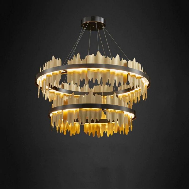 Maylisa 2-Tier Round Chandelier chandeliers for dining room,chandeliers for stairways,chandeliers for foyer,chandeliers for bedrooms,chandeliers for kitchen,chandeliers for living room Rbrights   