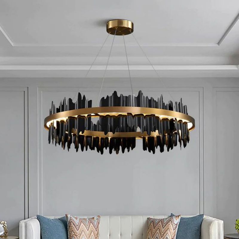 Maylisa Modern Round Chandelier chandeliers for dining room,chandeliers for stairways,chandeliers for foyer,chandeliers for bedrooms,chandeliers for kitchen,chandeliers for living room Rbrights   