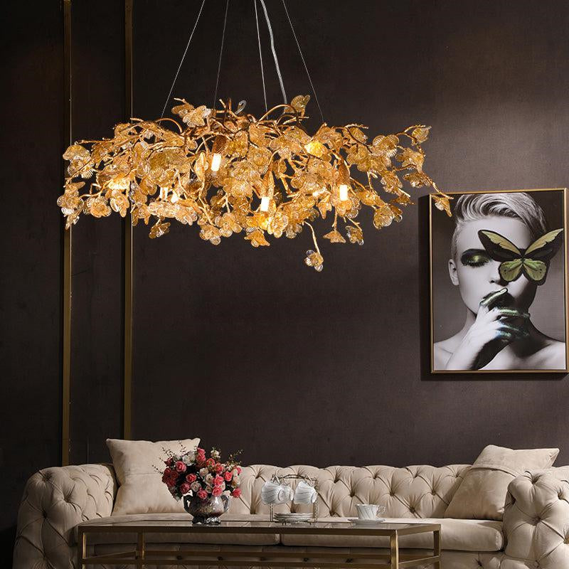 Modern Flower Round Branch Chandelierv chandeliers for dining room,chandeliers for stairways,chandeliers for foyer,chandeliers for bedrooms,chandeliers for kitchen,chandeliers for living room Rbrights   
