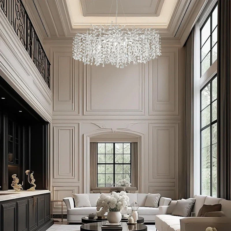 Modern Tree Branch Crystal Chandelier