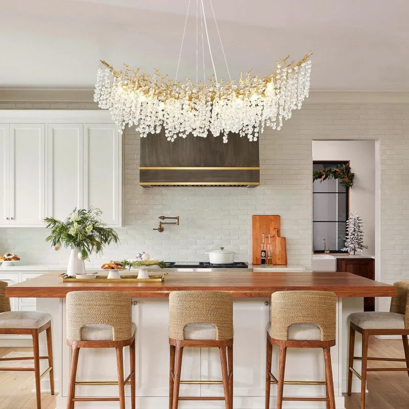 Modern Tree Branch Crystal Chandelier
