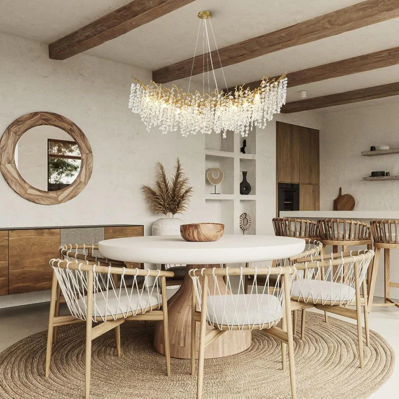 Modern Tree Branch Crystal Chandelier