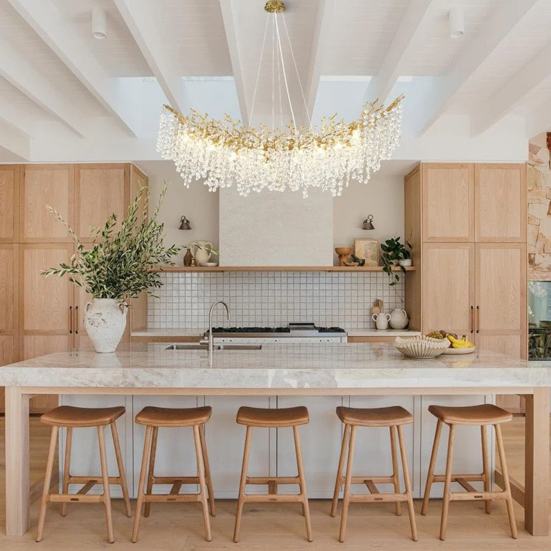 Modern Tree Branch Crystal Chandelier