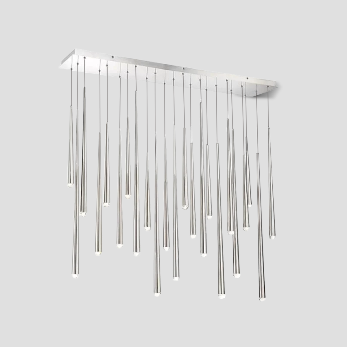Fern Rectangle Tubular Pendant