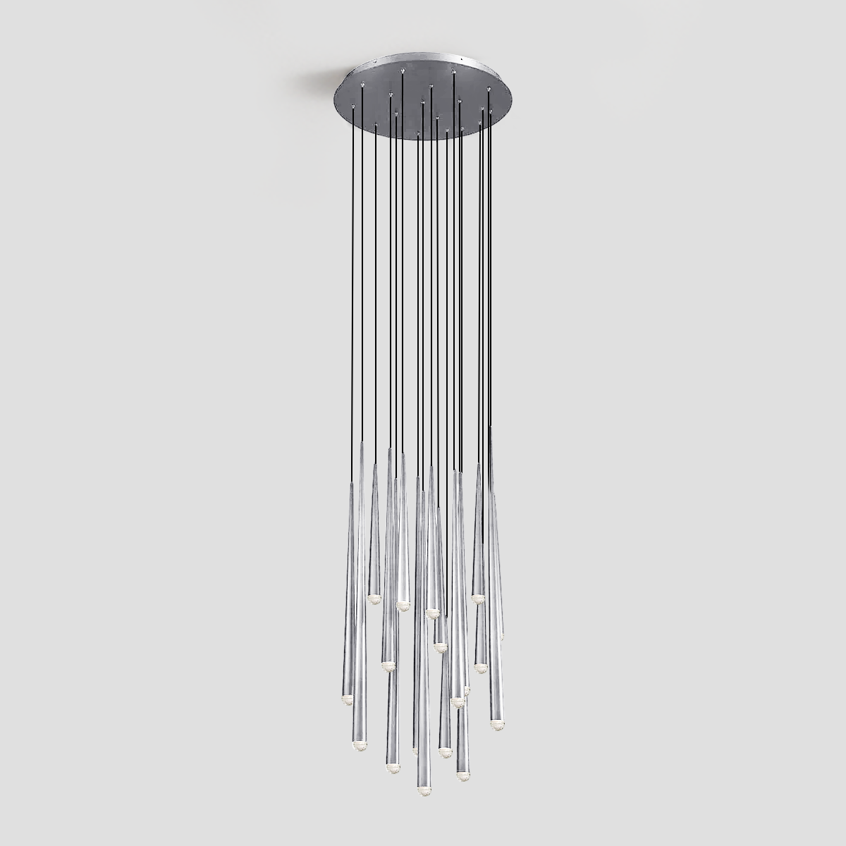 Fern Round Tubular Pendant