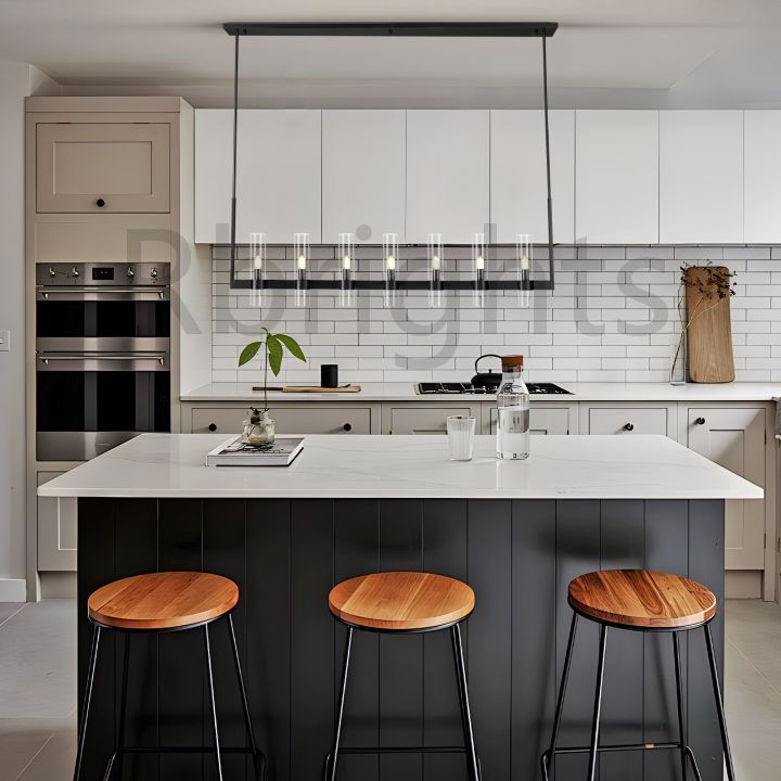 Olivia Linear Chandelier Art Blown Glass 59"