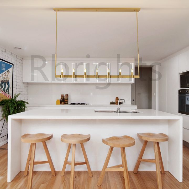 Olivia Linear Chandelier Art Blown Glass 59"