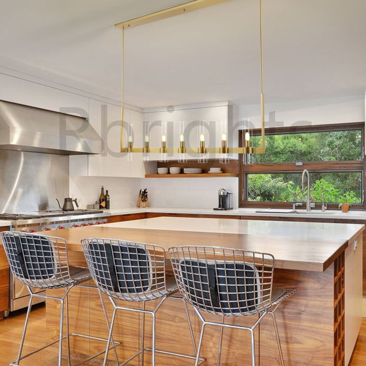 Olivia Linear Chandelier Art Blown Glass 59"