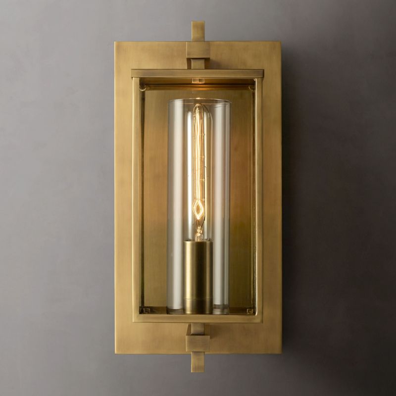 Outdoor Square Short Wall Sconce wall sconce for bedroom,wall sconce for dining room,wall sconce for stairways,wall sconce for foyer,wall sconce for bathrooms,wall sconce for kitchen,wall sconce for living room Rbrights   