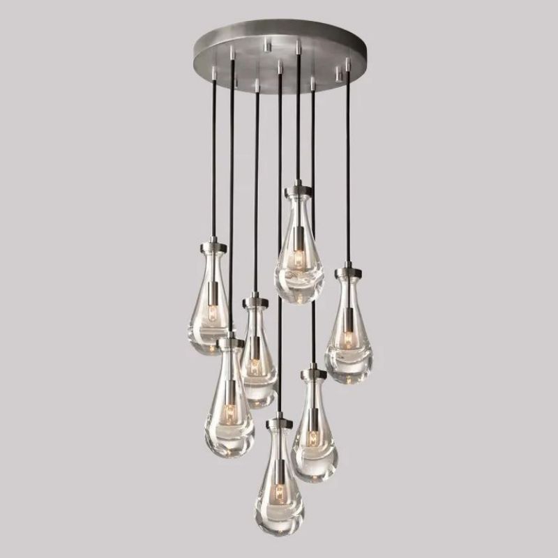 Raindrop Round Chandelier 18"