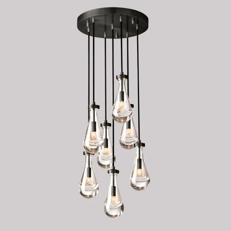 Raindrop Round Chandelier 18"