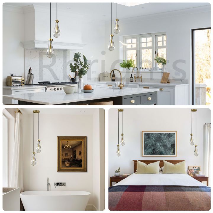 Raindrop round chandelier 5"(cord)