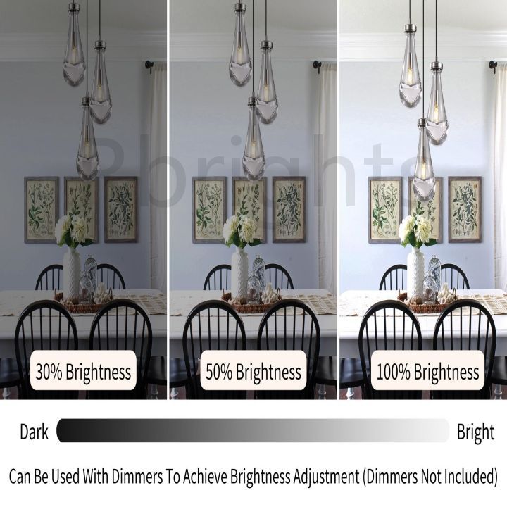 Raindrop round chandelier 8"(cord)