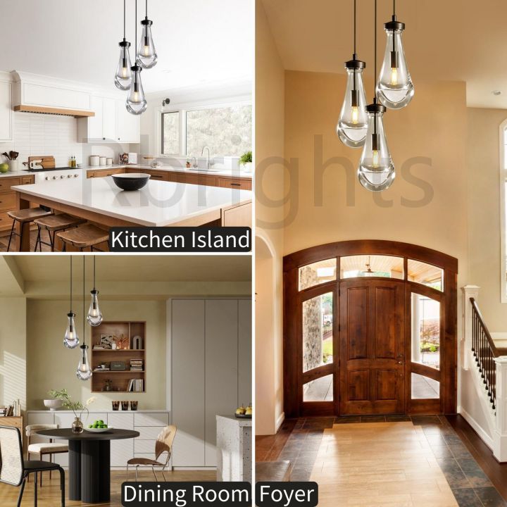 Raindrop round chandelier 8"(cord)
