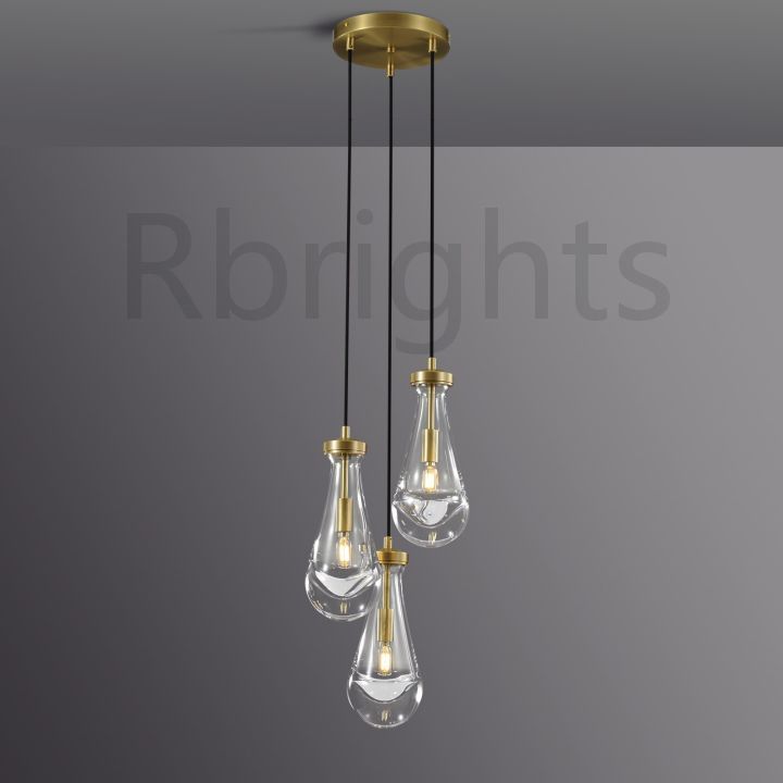 Raindrop round chandelier 8"(cord)