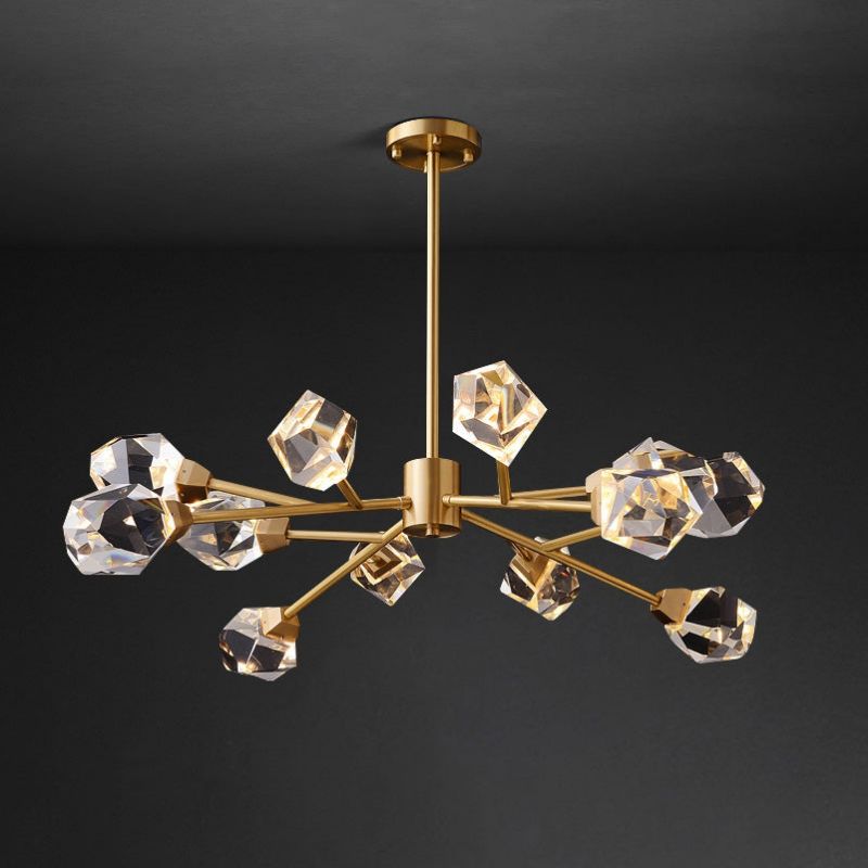 Ramea Faceted Crystal Prisms Chandelier chandeliers for dining room,chandeliers for stairways,chandeliers for foyer,chandeliers for bedrooms,chandeliers for kitchen,chandeliers for living room Rbrights   