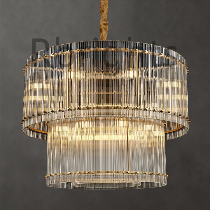 Santa Mar 2-tier Luxury Round Chandelier 37"
