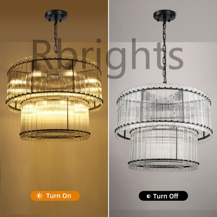 Santa Mar 2-tier Luxury Round Chandelier 37"