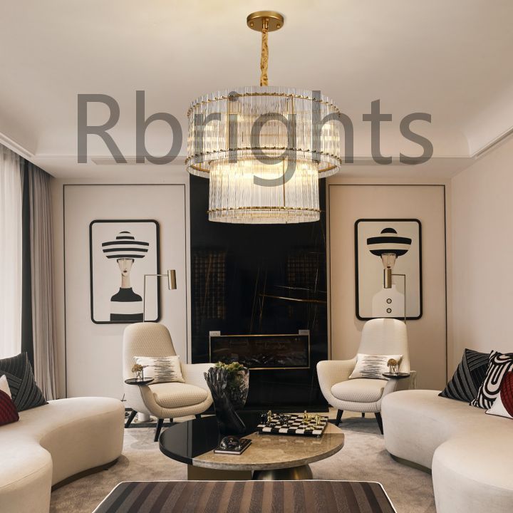 Santa Mar 2-tier Luxury Round Chandelier 37"