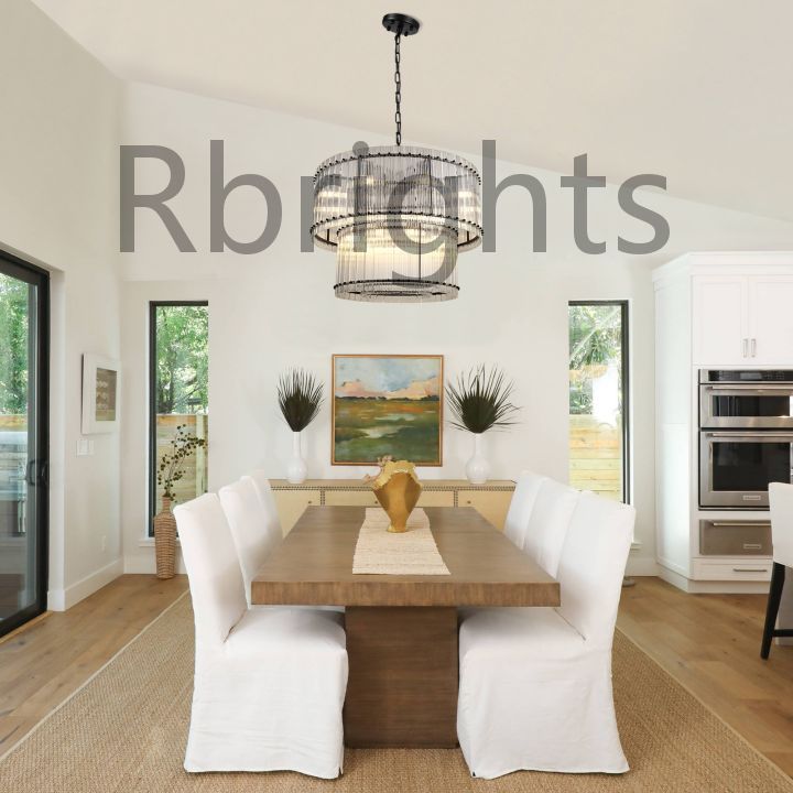 Santa Mar 2-tier Luxury Round Chandelier 37"