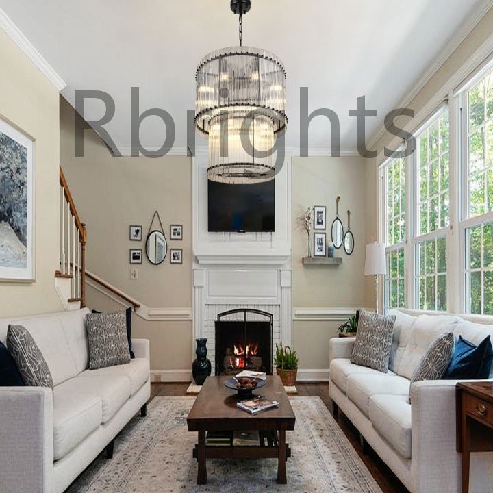 Santa Mar 2-tier Luxury Round Chandelier 37"