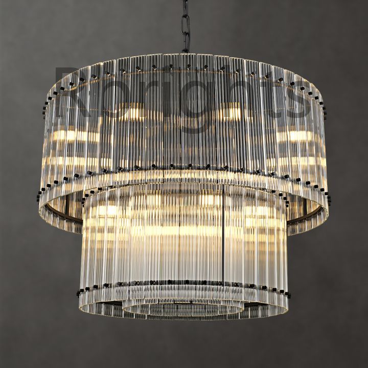 Santa Mar 2-tier Luxury Round Chandelier 37"