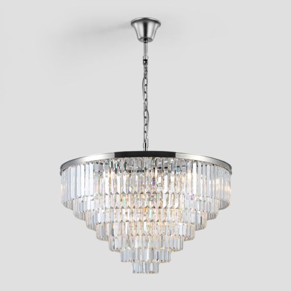 Kelly Series K9 Crystal Round Chandelier Flushmount