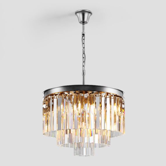 Kelly Series K9 Crystal Round Chandelier Flushmount