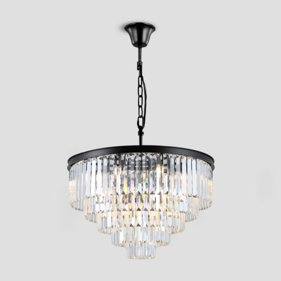 Kelly Series K9 Crystal Round Chandelier Flushmount