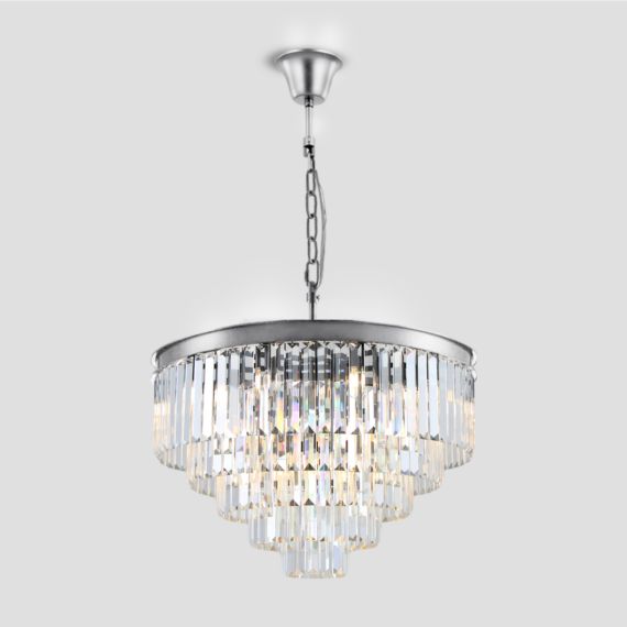 Kelly Series K9 Crystal Round Chandelier Flushmount