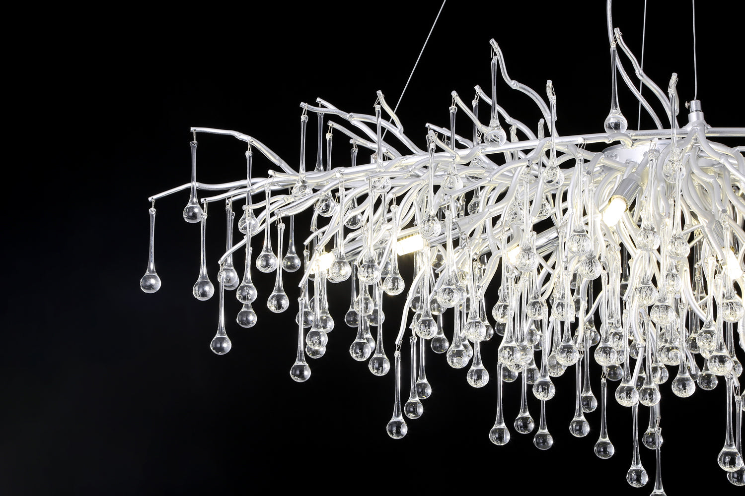 Tree Crystal Chandelier，Silver 45" chandeliers for dining room,chandeliers for stairways,chandeliers for foyer,chandeliers for bedrooms,chandeliers for kitchen,chandeliers for living room Rbrights   