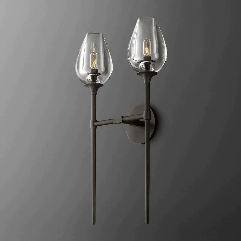 Vega Double Sconce 壁灯灯具 rbrights Matte Black  