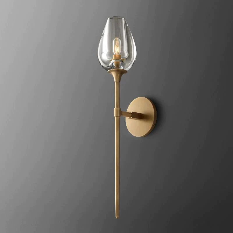 Vega Grand Sconce 壁灯灯具 rbrights Natural Brass  