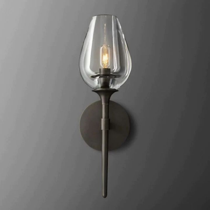Vega Single Sconce 壁灯灯具 rbrights Matte Black  