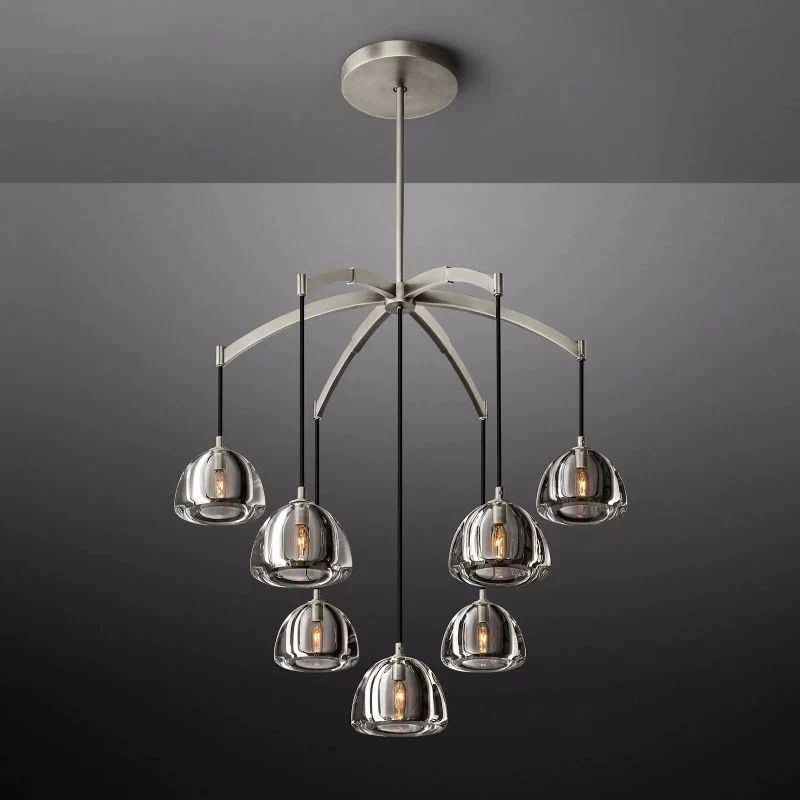 Yucca Round Chandelier 36'' 吊灯灯具 rbrights Matte Black Standard-For ceilings up to 12'H 