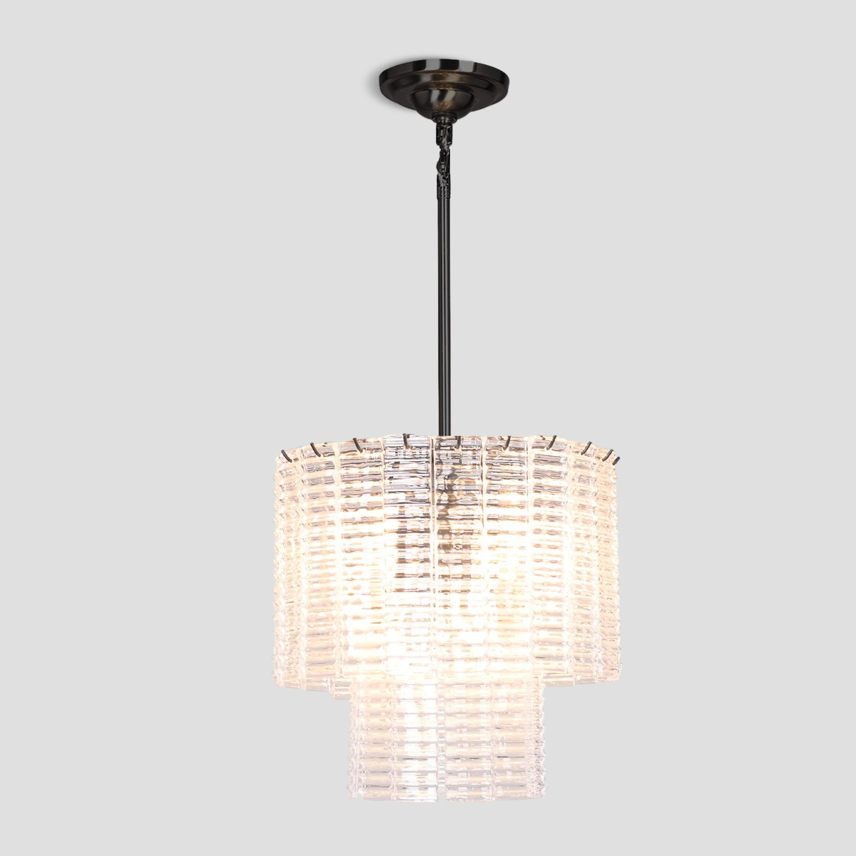 Getfit Round Glass Tile Chandelier