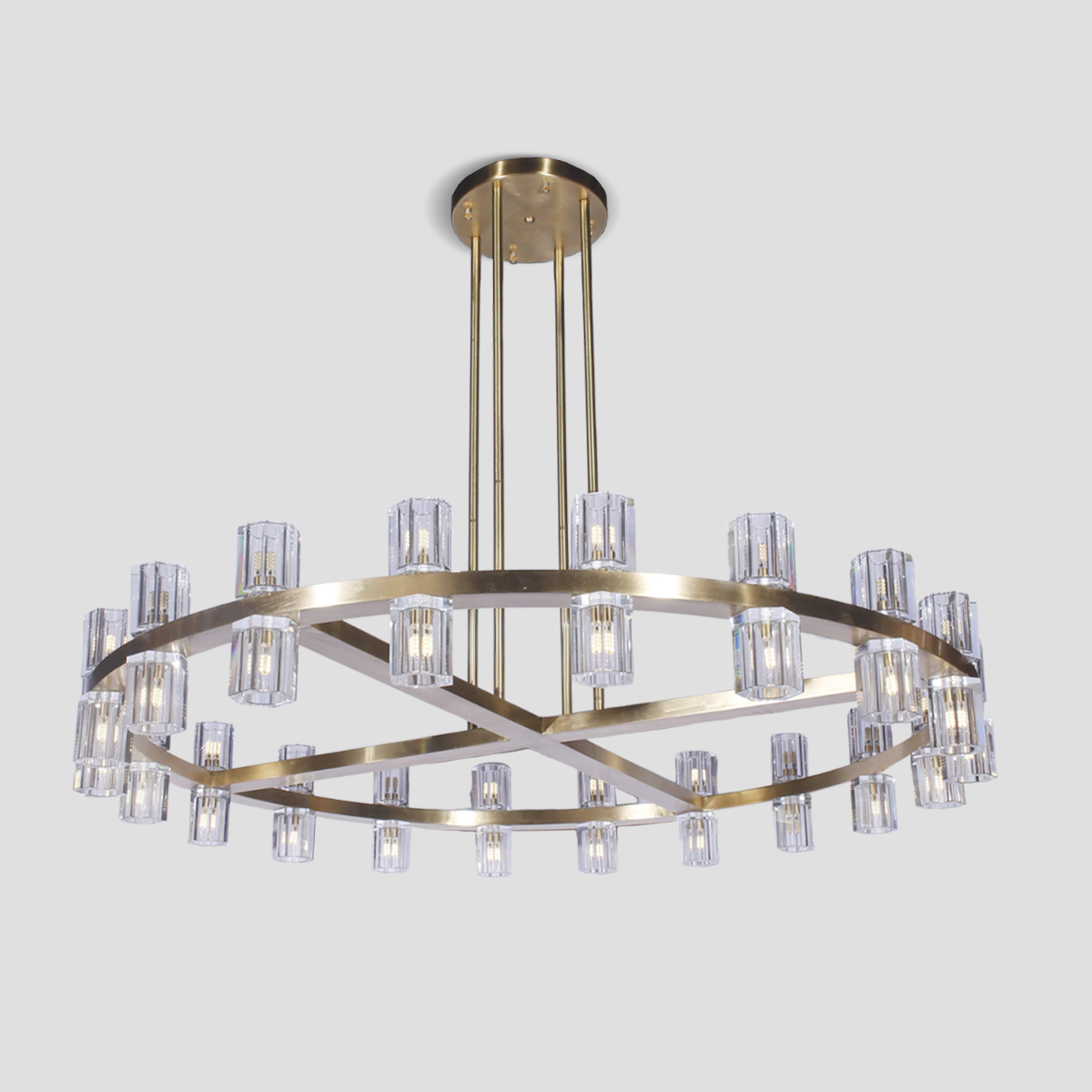 Laina 1-Tier Round Chandelier 50”