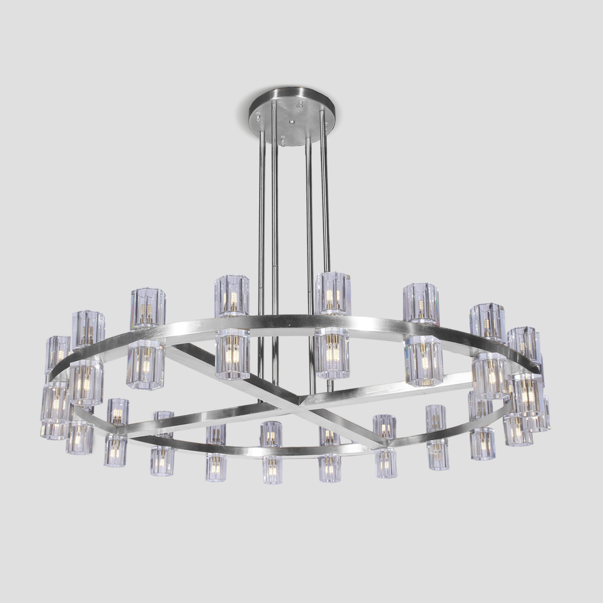 Laina 1-Tier Round Chandelier 50”