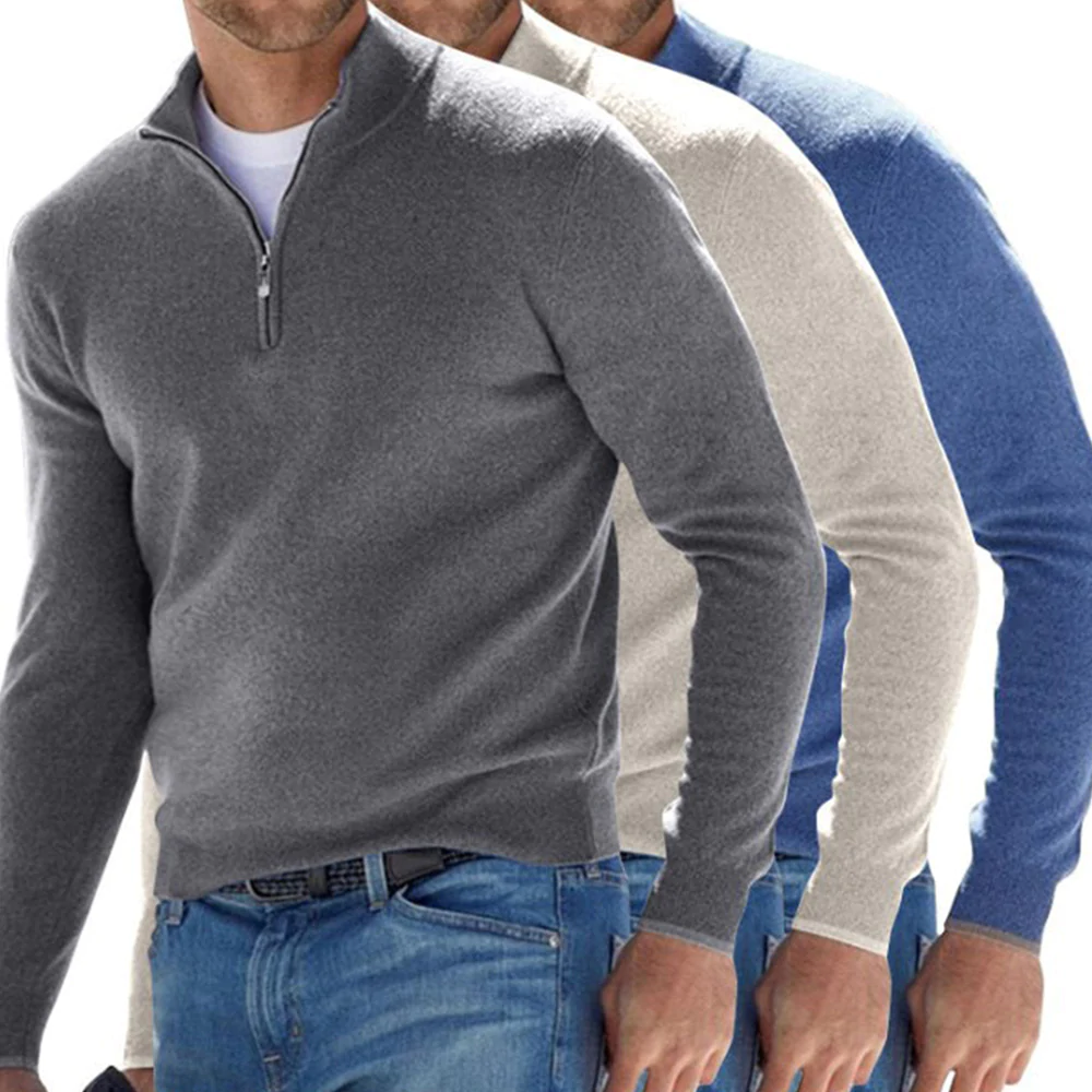 Men's Long Sleeve Cashmere Loose Thin Sweater