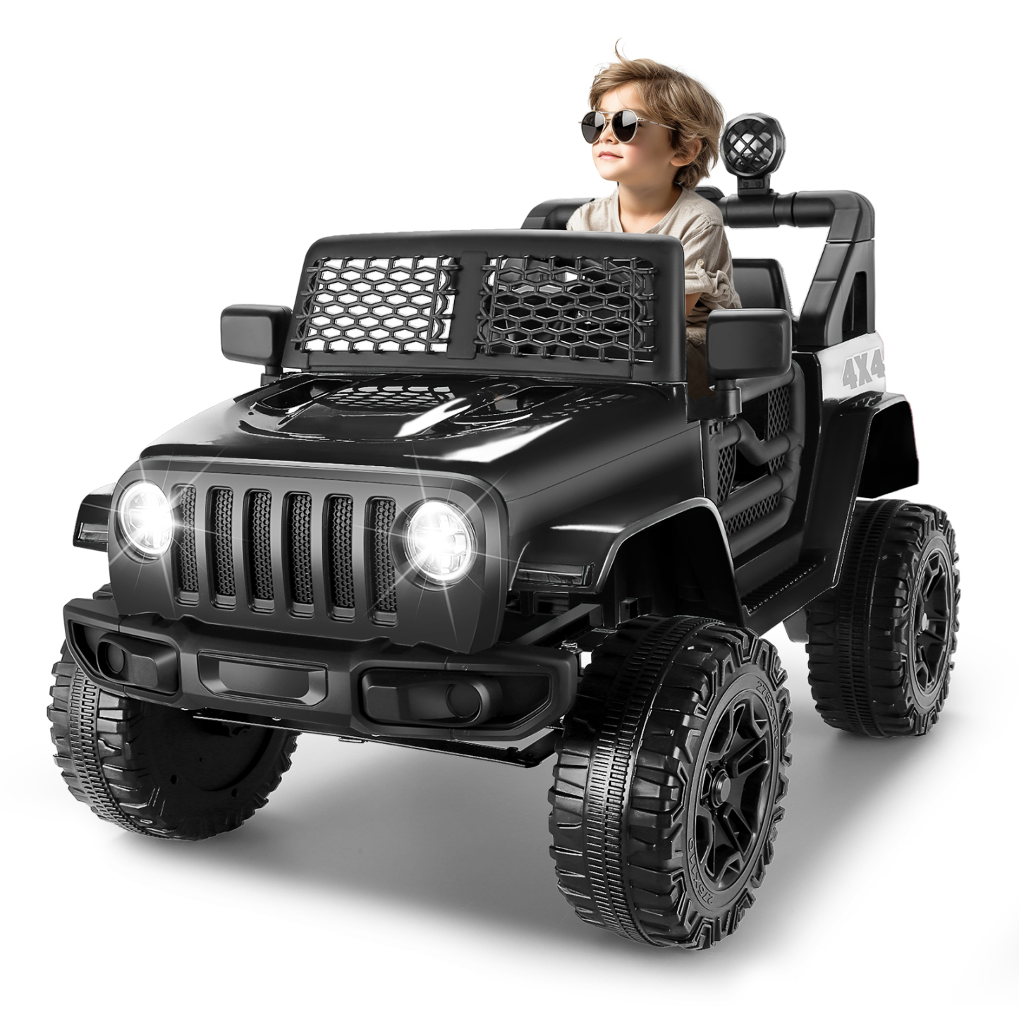 Funcid 12V Kids Powered Ride on Truck Car with Parent Remote Control, 