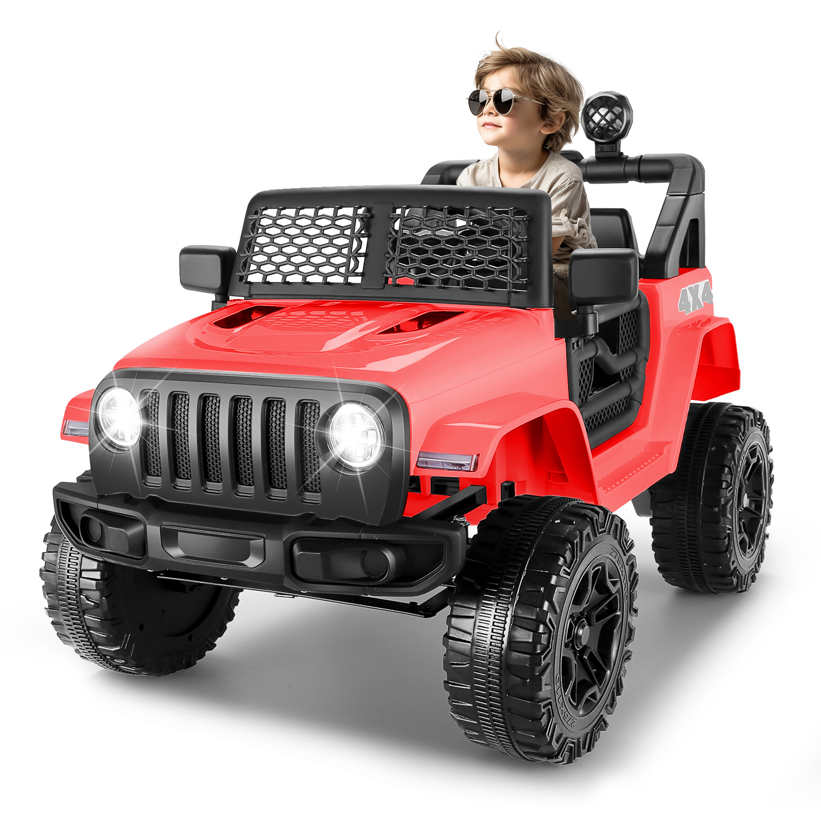 Funcid 12V Kids Powered Ride on Truck Car with Parent Remote