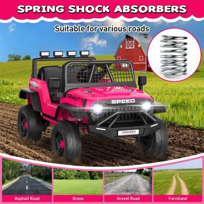 Funcid 24V Ride on Cars Truck with Remote Control