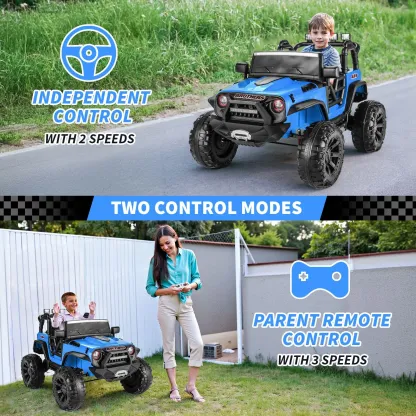 Funcid 24V 2-Seater Kids Ride on Car Truck