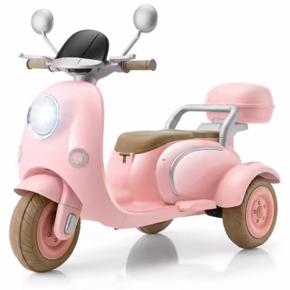 Funcid 12V Ride on Motorcycle with 3 Wheels