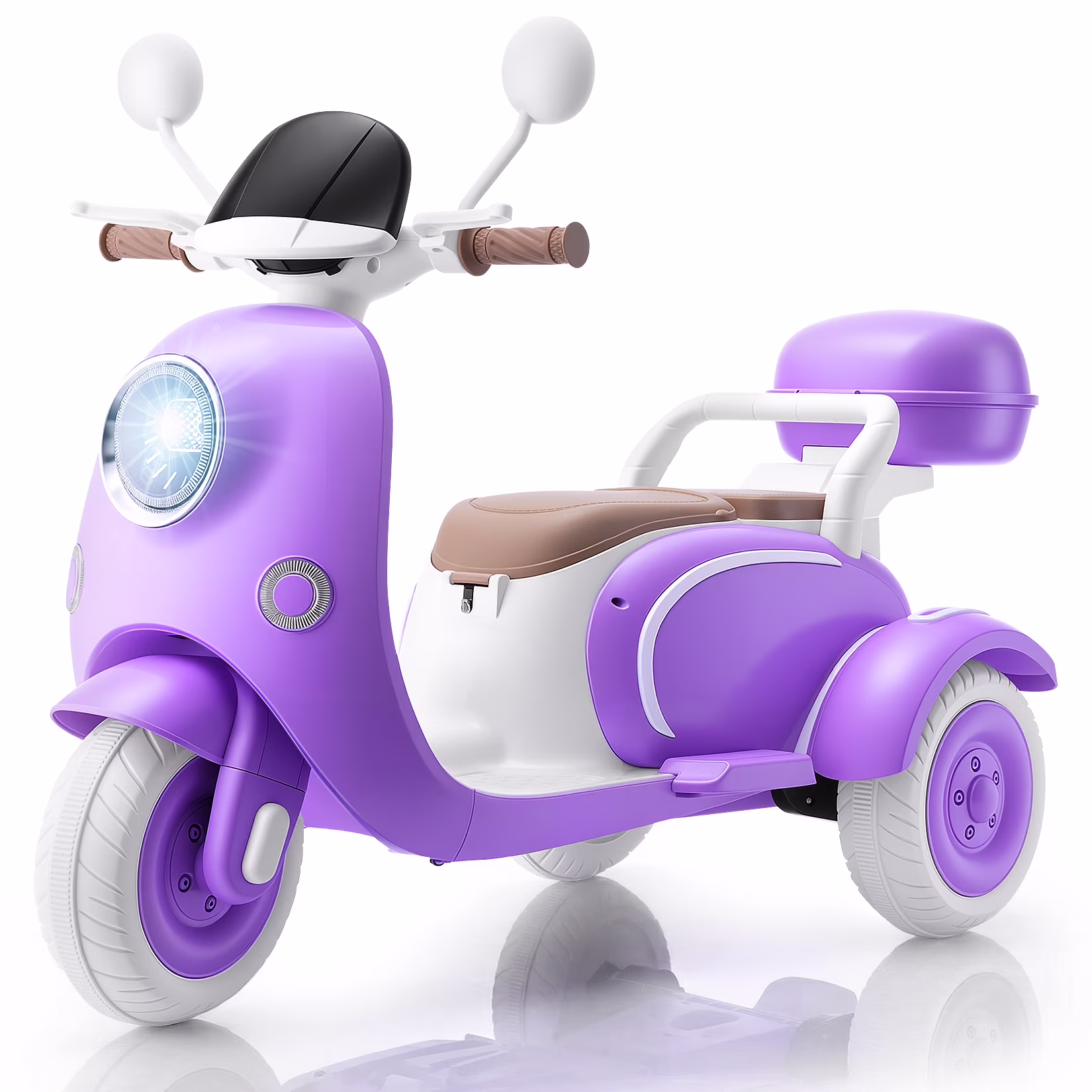 Funcid 12V Ride on Motorcycle with 3 Wheels
