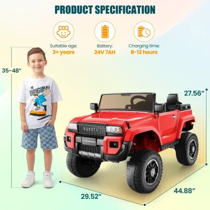 Funcid Licensed Toyota LC250,24V 2 Seater Ride on Cars