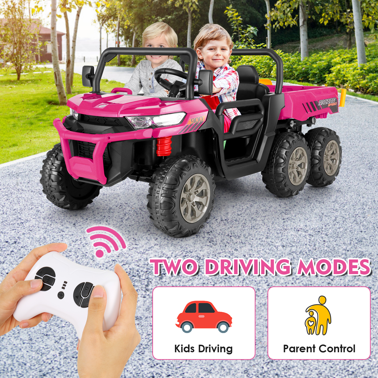 Funcid 24V Ride on Toys with Remote Control